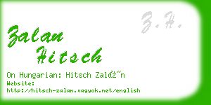 zalan hitsch business card